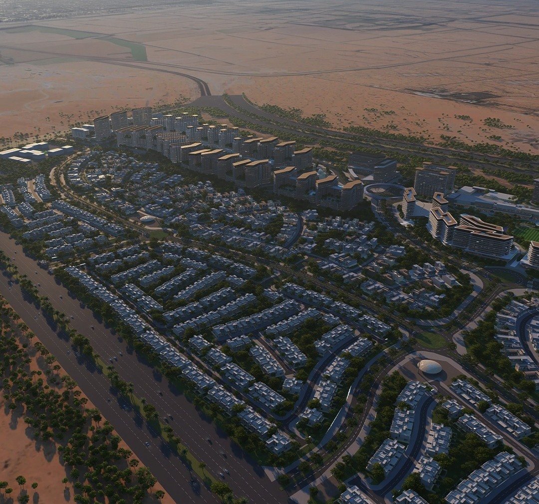 Aerial view of the Sobha Sanctuary masterplan