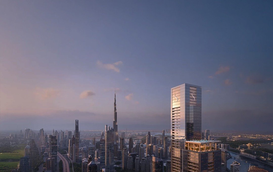 Dubai skyline from an apartment context